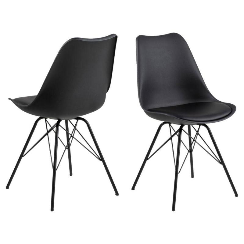 Eris Spisebordsstol i Sort - Minimalistisk Design