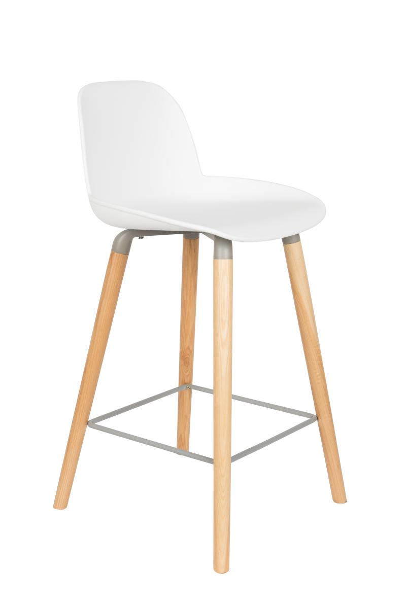 Zuiver Albert Kuip Barstol - Hvid, 65 cm