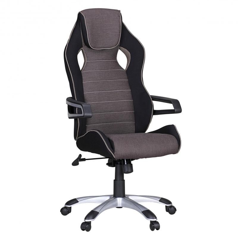 Amstyle Valentino Gamer Stole i Sølv og Sort