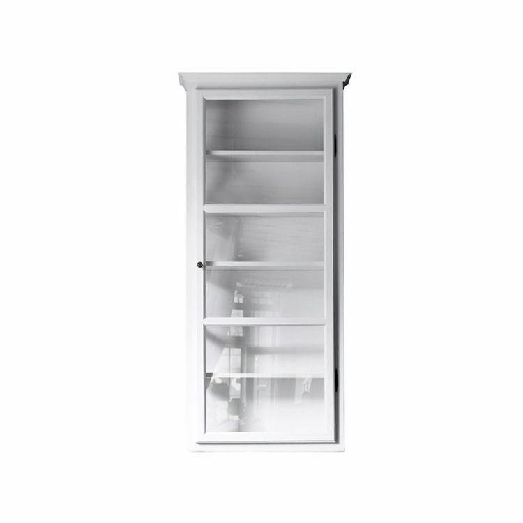 Lindebjerg Design Væghængt Vitrine Skab V4 - Hvid Elegance