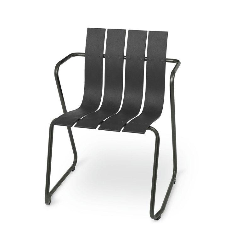 Bæredygtig Mater Ocean Havestol i Sort - Smuk Design!