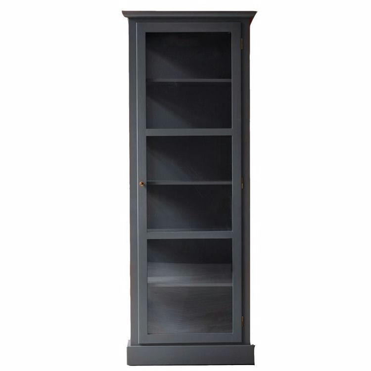 Lindebjerg Design Vitrine Skab N1 - Antracitgrå Elegance