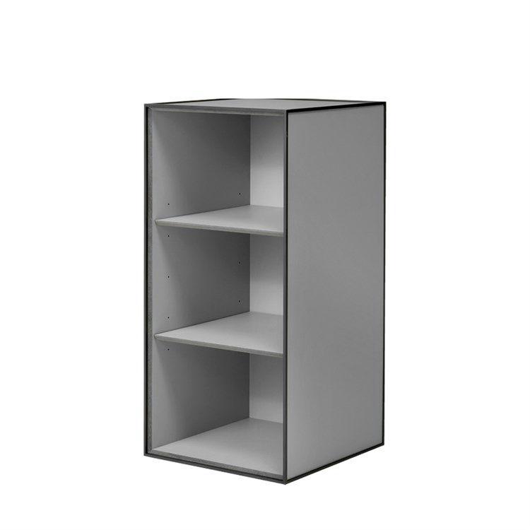 Audo Frame 70 Reol med 2 Hylder - Mørkegrå