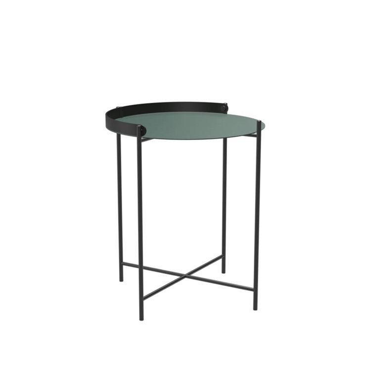Houe Edge Bakkebord i Mørkegrøn/Sort - Ø46,5 cm