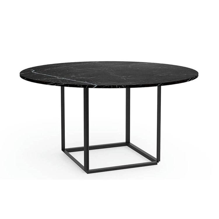 Elegant New Works Florence Spisebord i Black Marquina Marmor