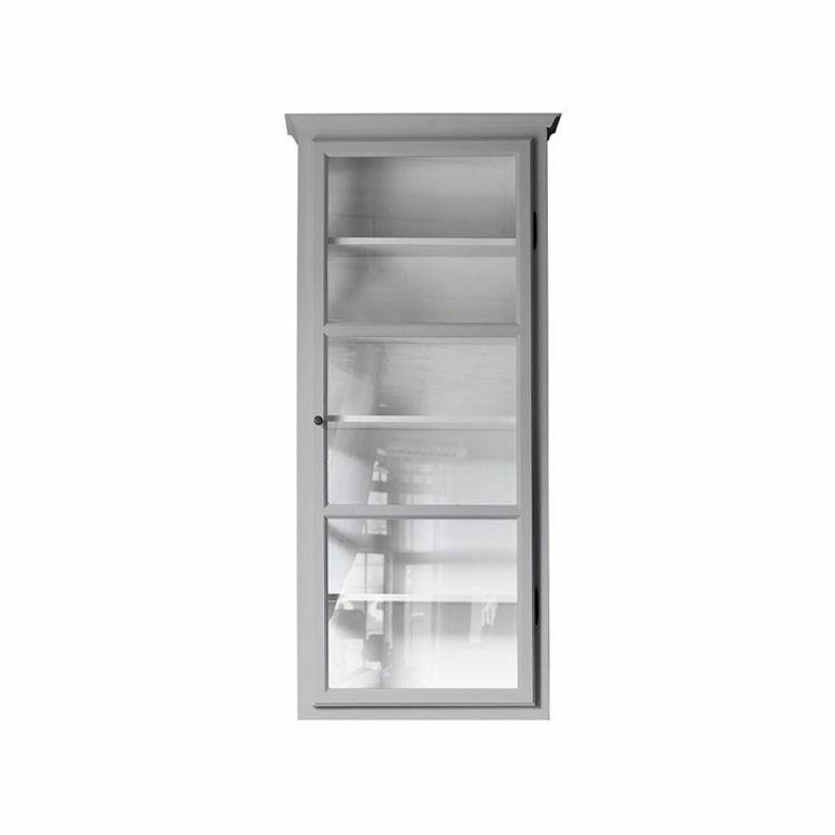 Lindebjerg Design Væghængt Vitrine Skab V4 i Grå