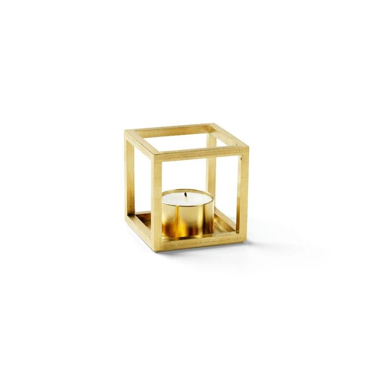 Audo Kubus T Fyrfadsstage i Guld - Elegant Design!