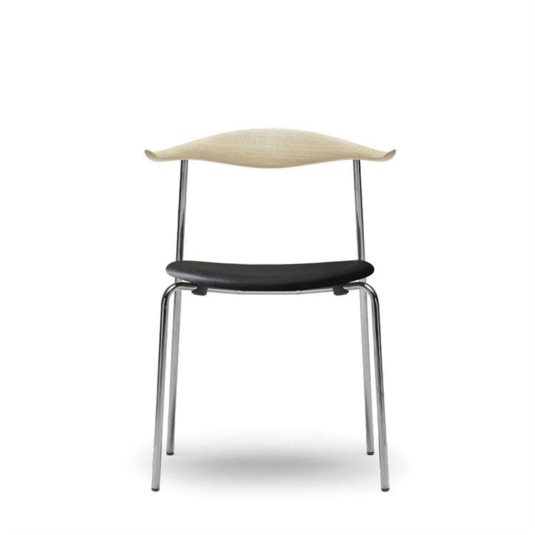 Carl Hansen & Søn CH88P Spisebordsstol i Læder og Eg