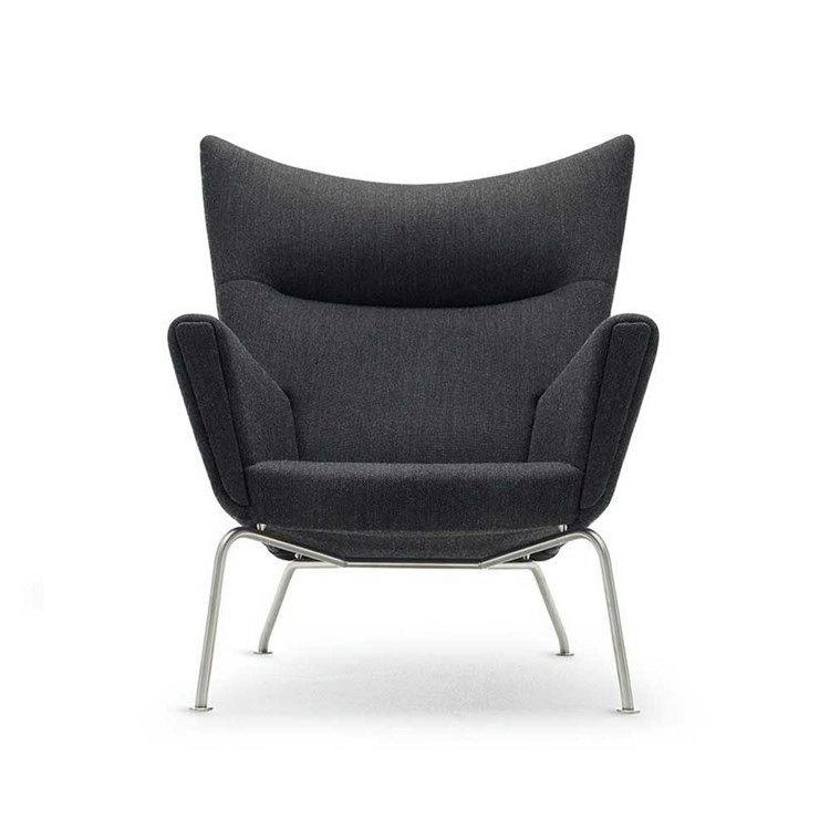 Carl Hansen & Søn CH445 Wegner Vinge Stole i Sort Fiord