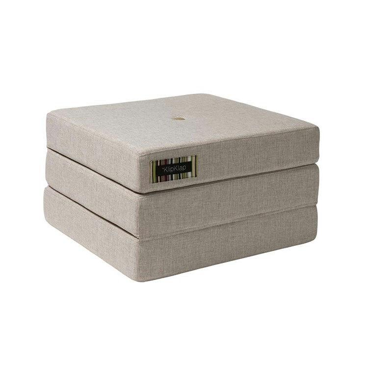 By Klipklap KK 3 Fold Madras i Beige - Ideel til Gæster!
