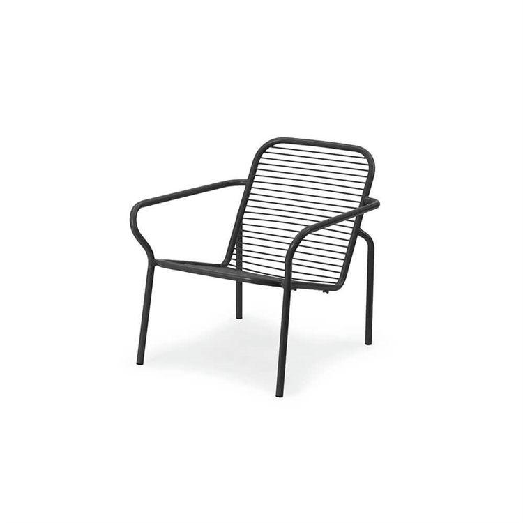 Normann Copenhagen Vig Lounge Chair - Sort Havemøbel