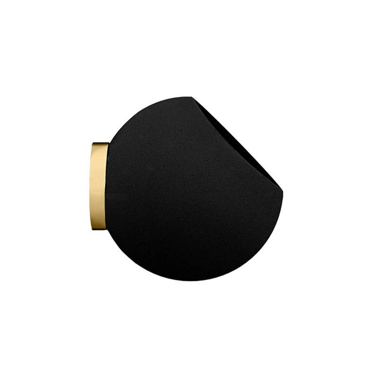 AYTM Globe Væg Blomsterkrukke - Sort/Guld Ø21 cm