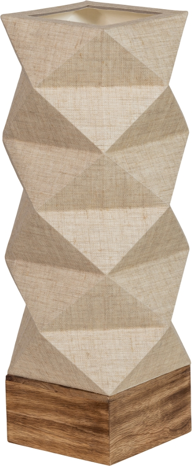 Brett Bordlampe Natur H43x19x19 Cm  8714713178629