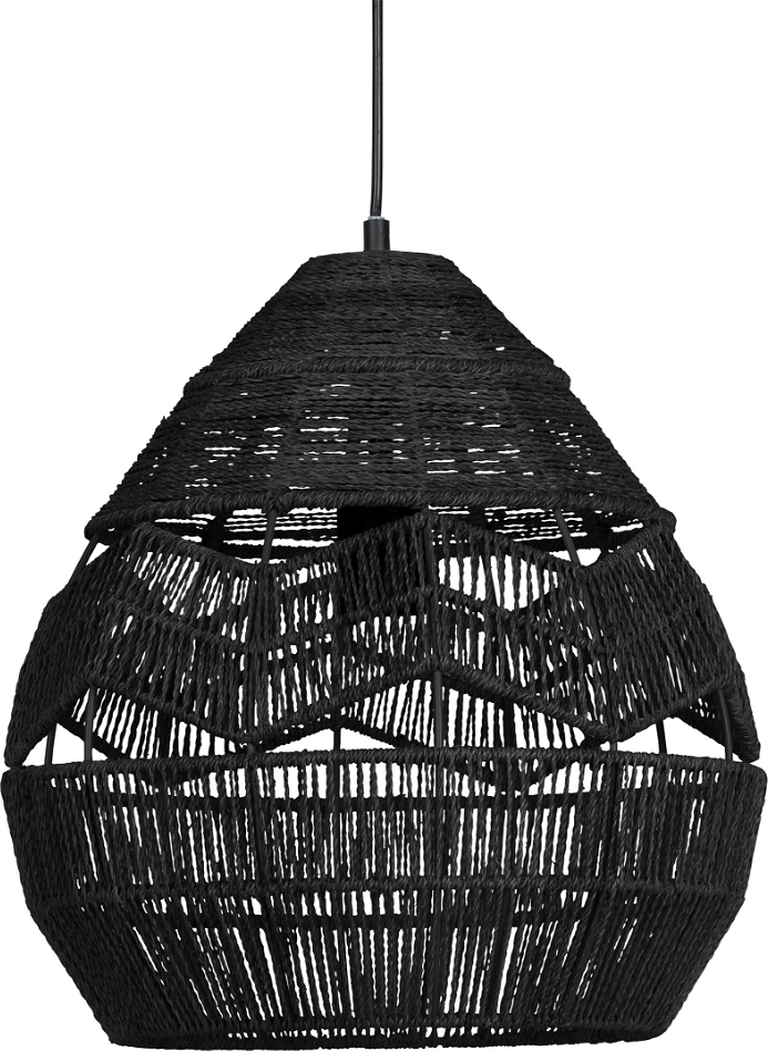 Adelaide Pendel Lampe Sort H37x35x35 Cm  8714713115112