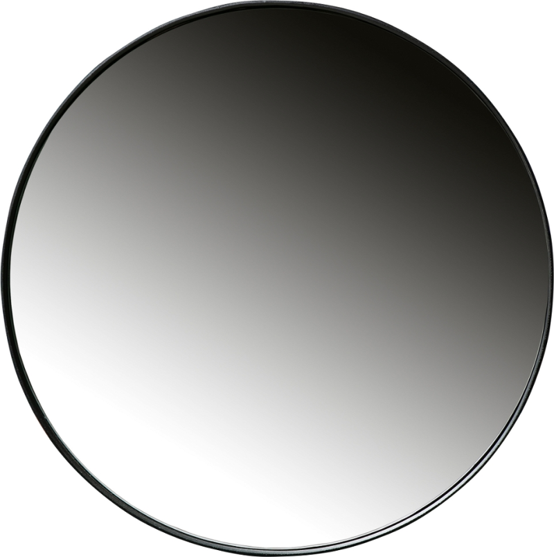 Doutzen Rundt Spejl Sort H80x5x80 Cm Metal  8714713112524