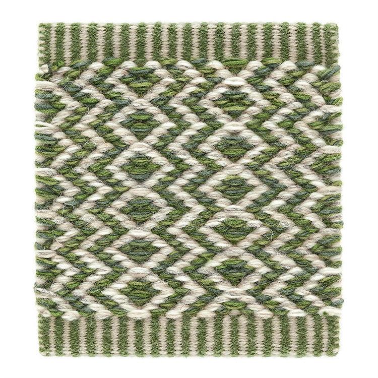Kasthall Ingrid Icon Tæppe -  Green-white 380  85x200