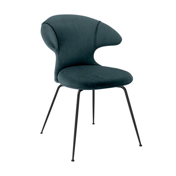 Umage Time Flies Spisebordsstol - Sort Stel  Quantum Blue  5710302175935