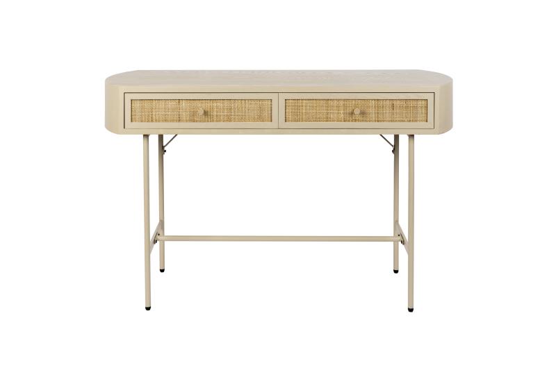 White Label Living Amaya Konsolbord M 2 Skuffer - Beige Mdfmetal 120x40  8718548072145