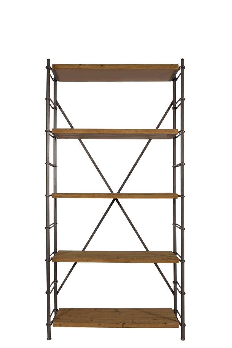 Dutchbone Iron Reol M 4 Hylder - Natur Træ Og Jern  8718548023321