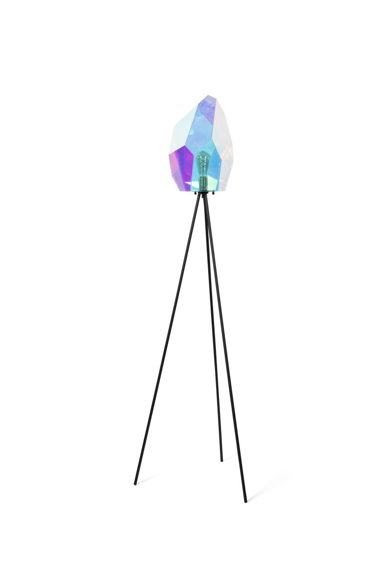 Bold Monkey Diamond Dear Gulvlampe - Regnbuefarvet Holografisk Akryl Og Jern  8718548065642