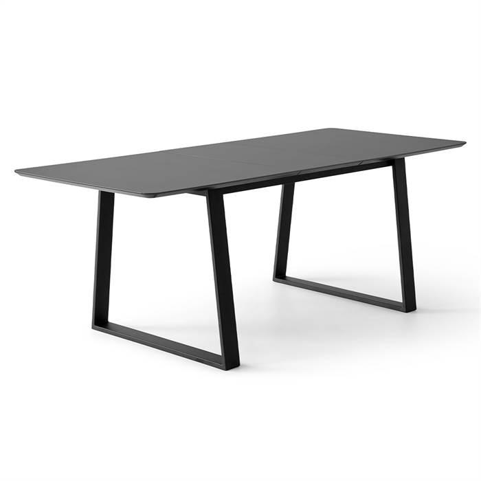 Meza By Hammel Spisebord - Boat - 210 X 100 Cm - Grafit Antifinger Laminat - Trapez Stel