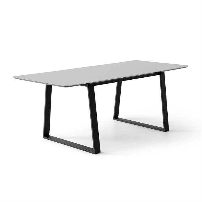Meza By Hammel Spisebord - Boat - 210 X 100 Cm - Hvid Laminat - Trapez Stel