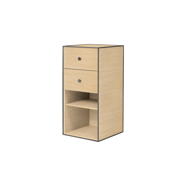 Audo Frame Skab 70 Med Hylde  2 Skuffer Eg  5711879017611
