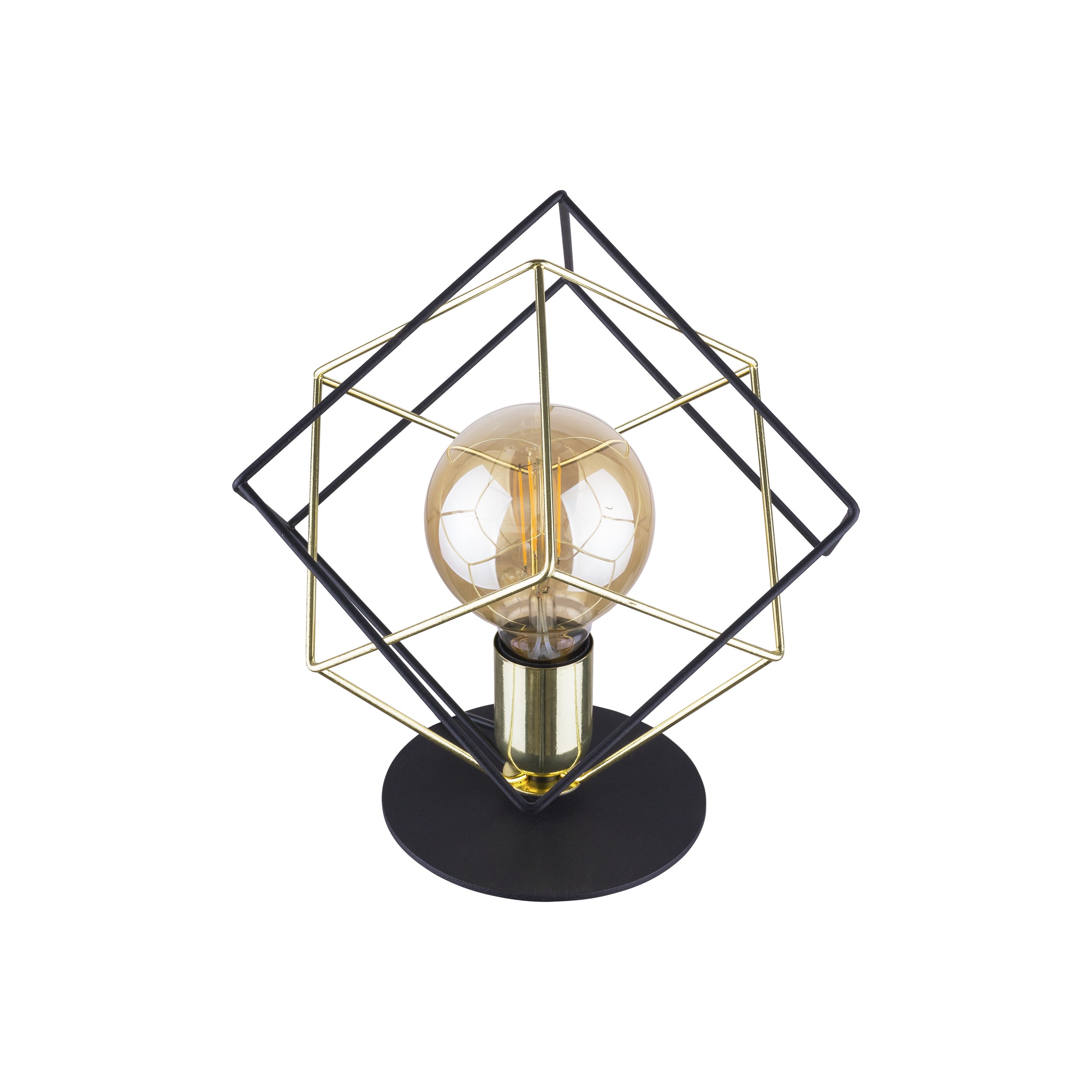 Tk Alambre Bordlampe - Guld Og Sort Stål  5901780554507
