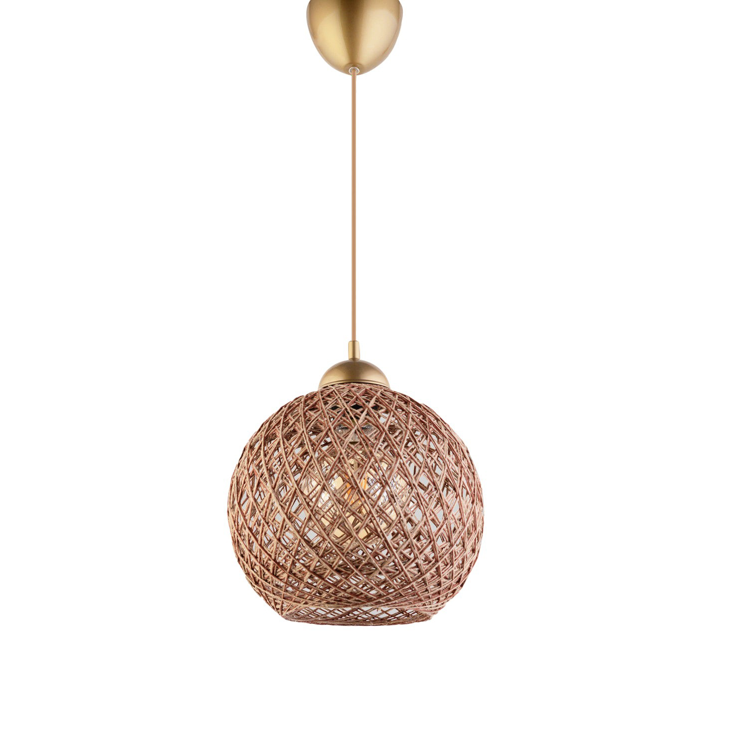 Lumi Asy073 Loftlampe - Brun Bomuld Og Plast  8683342846950