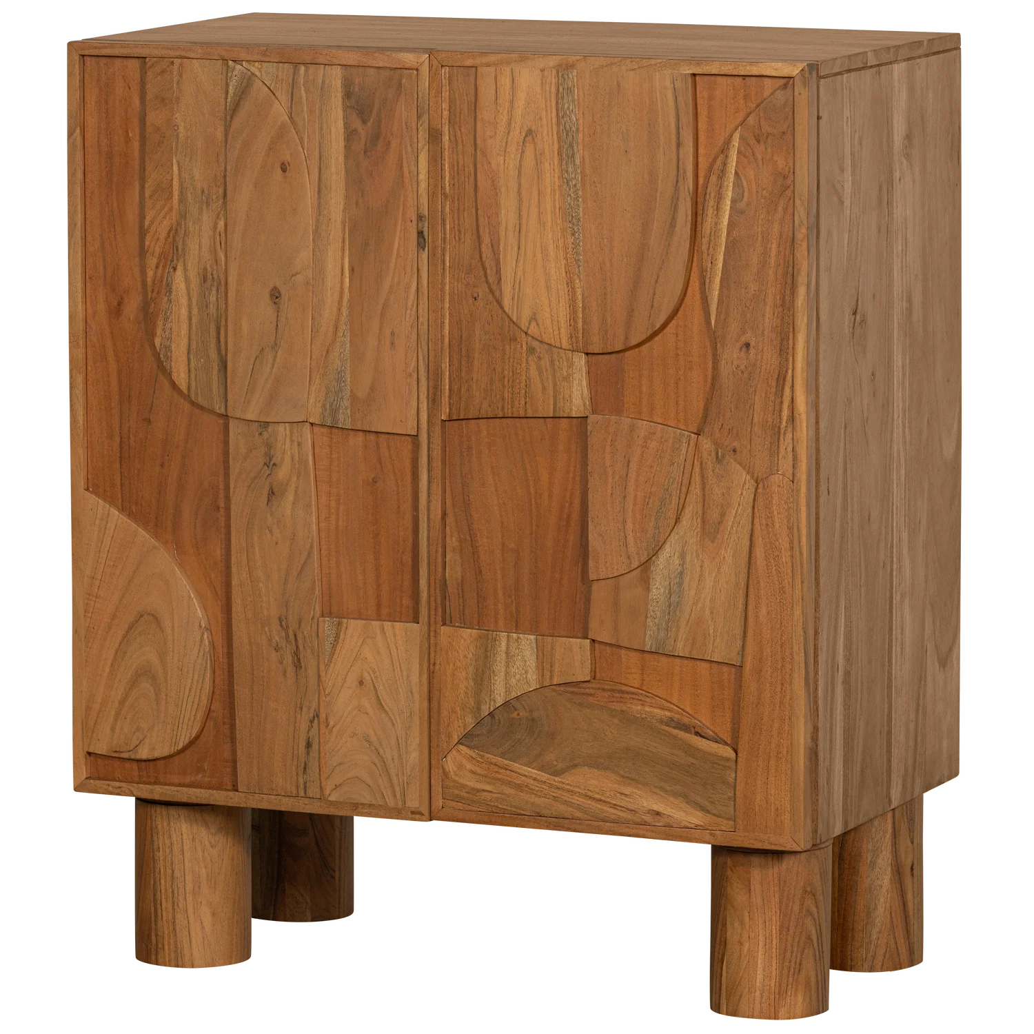 Bepurehome Notice Skab M 2 Låger Og 1 Hylde - Natur Akacietræ  8714713193288