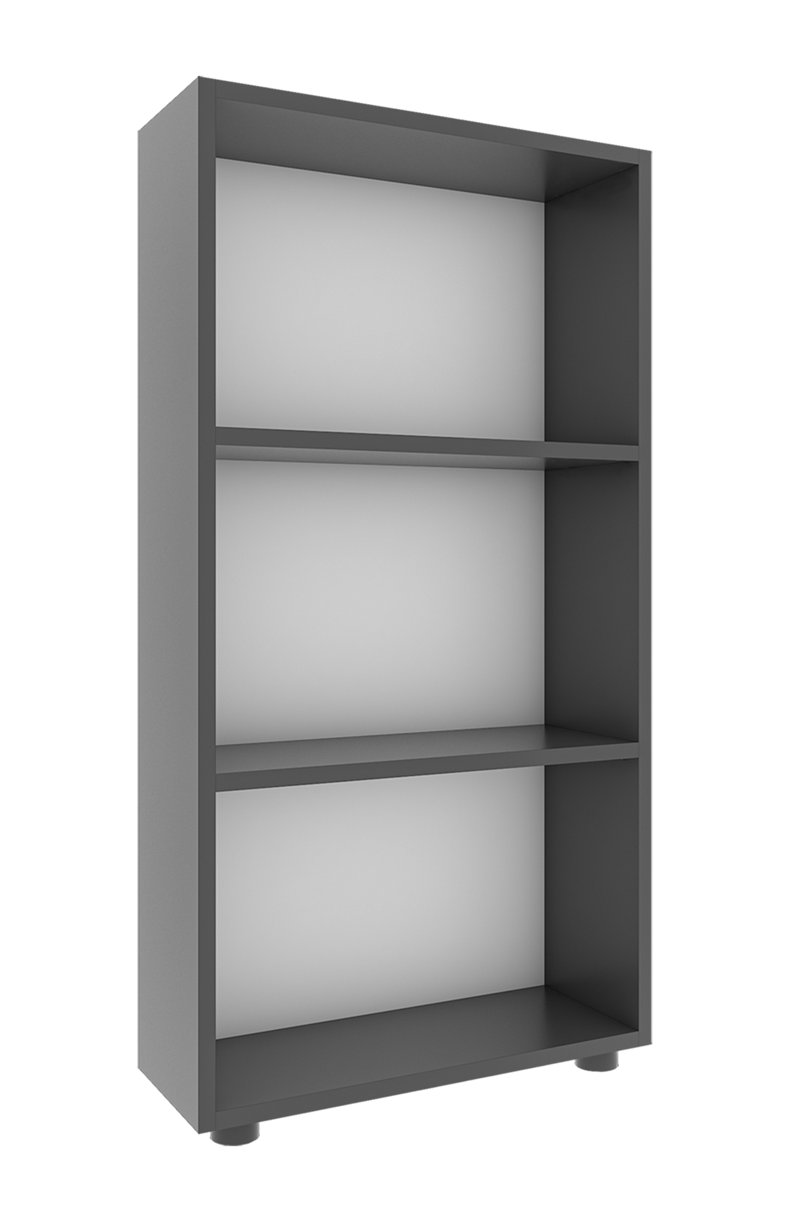 Vcm Nordic  Vcm Nordic Bulas 3-rum Reol M 2 Hylder - Hvid Og Antracitgrå Træh:108cm X56cm X 20cm  4051814420214