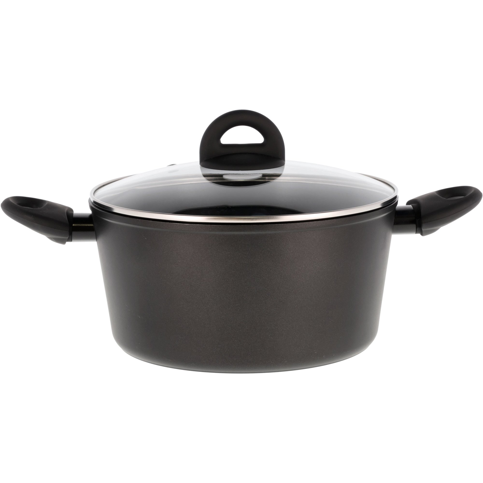 Ceramica Gryde Med Glaslåg 45 Liter Sort  5722000244011