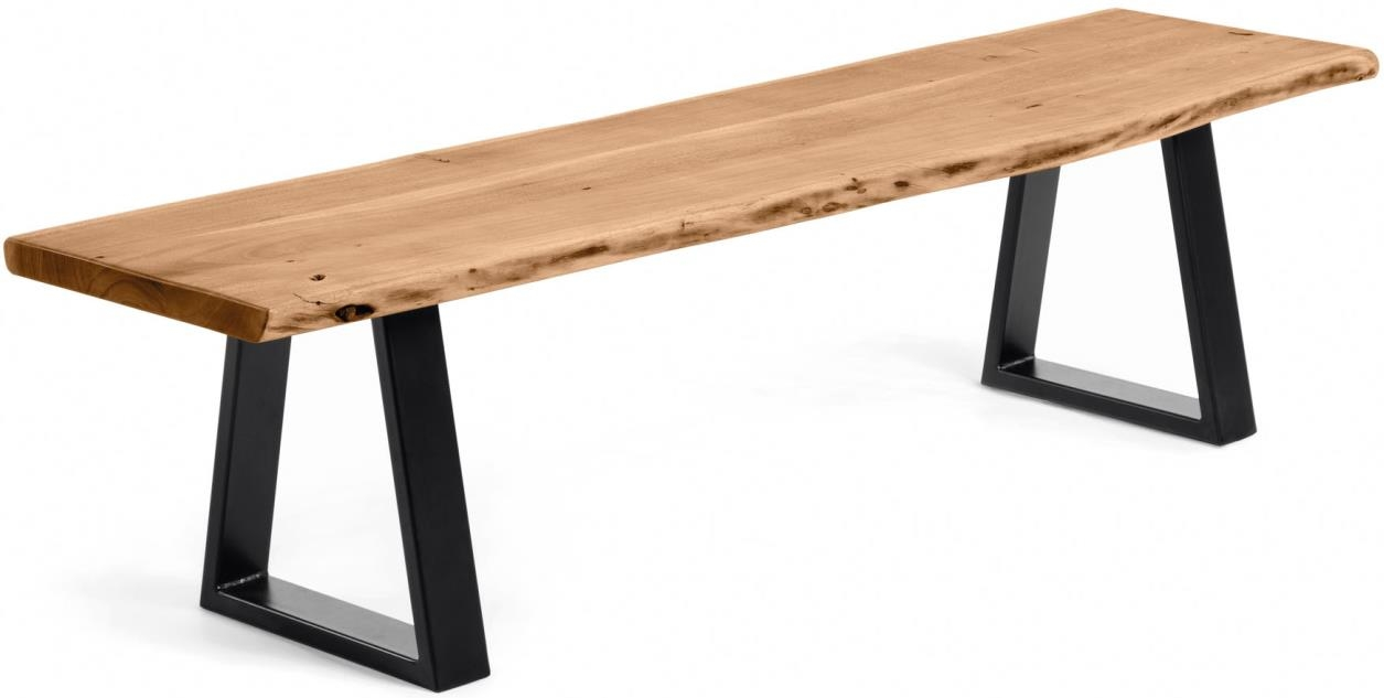 Alaia Bænk Natursort Massivt Træ  8433840609461