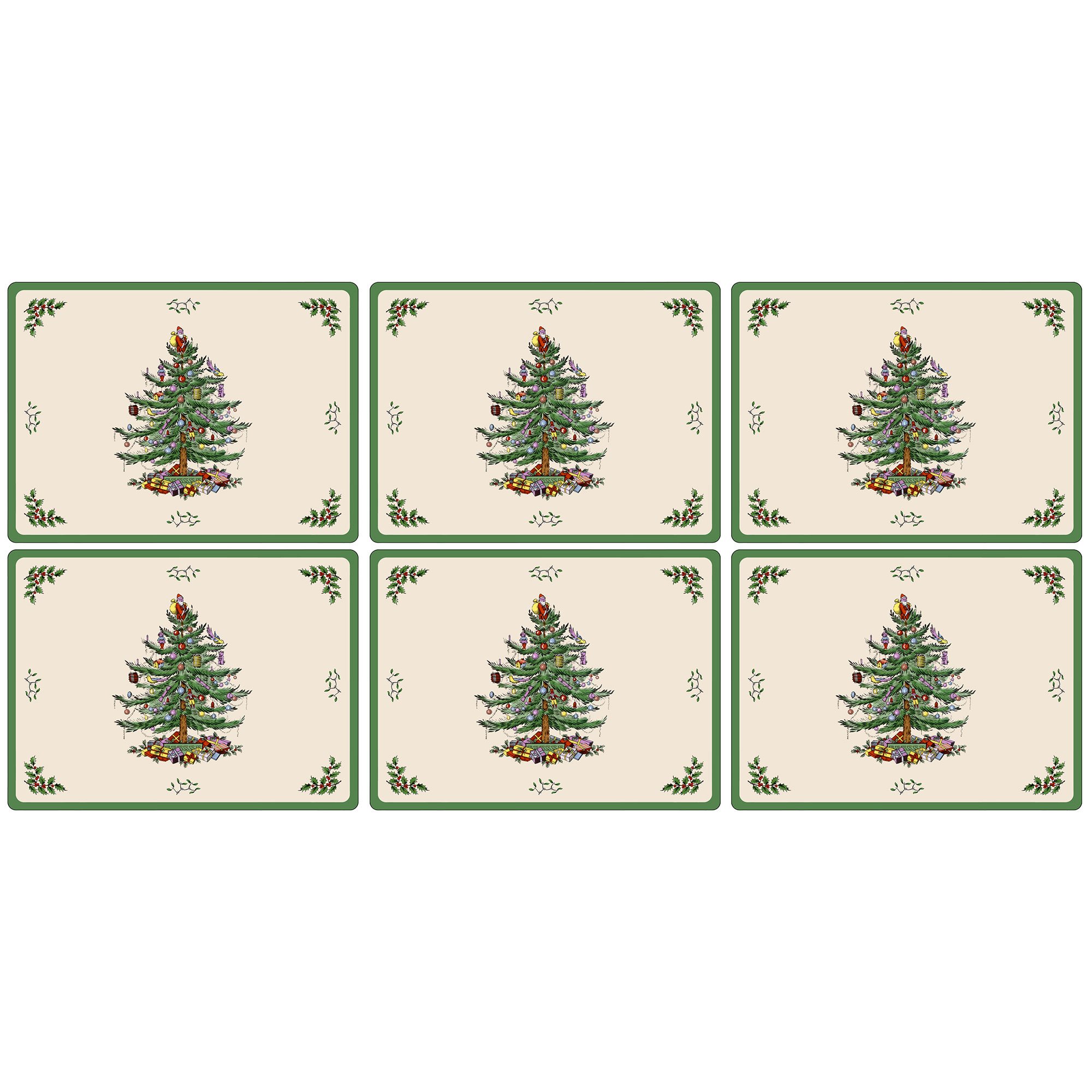 Christmas Tree Dækkeserviet 6 Stk  749151490727
