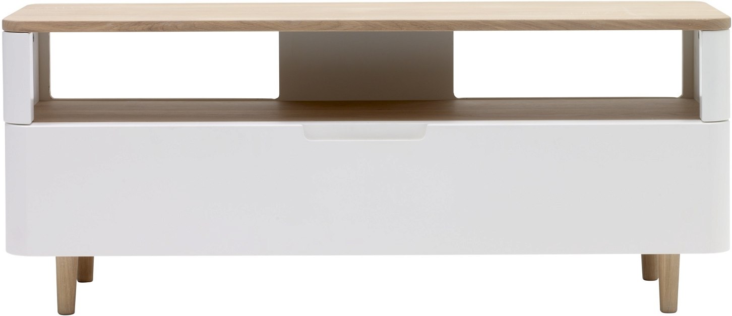 Amalfi Tv-bord Natur H49x40x120 Cm Egetræ  5704745073507