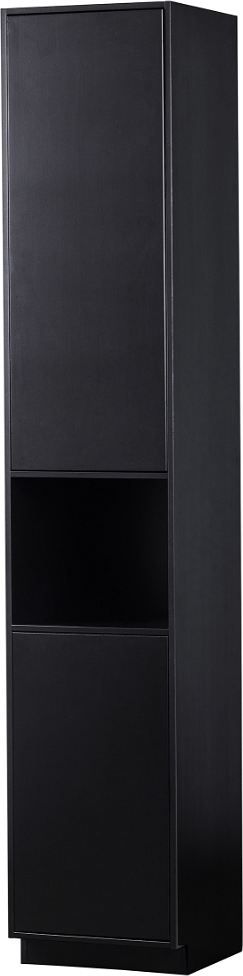 Finca Highboard 2-dørs Sort H210x40x40 Cm Fyrretræ  8714713150229