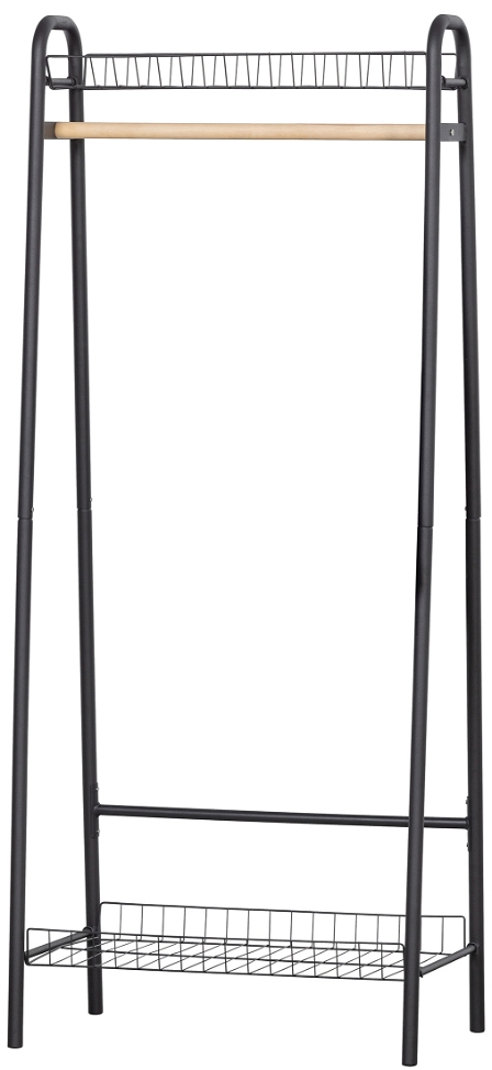 Jovi Tøjstativ Sort H167x41x70 Cm  8714713163755