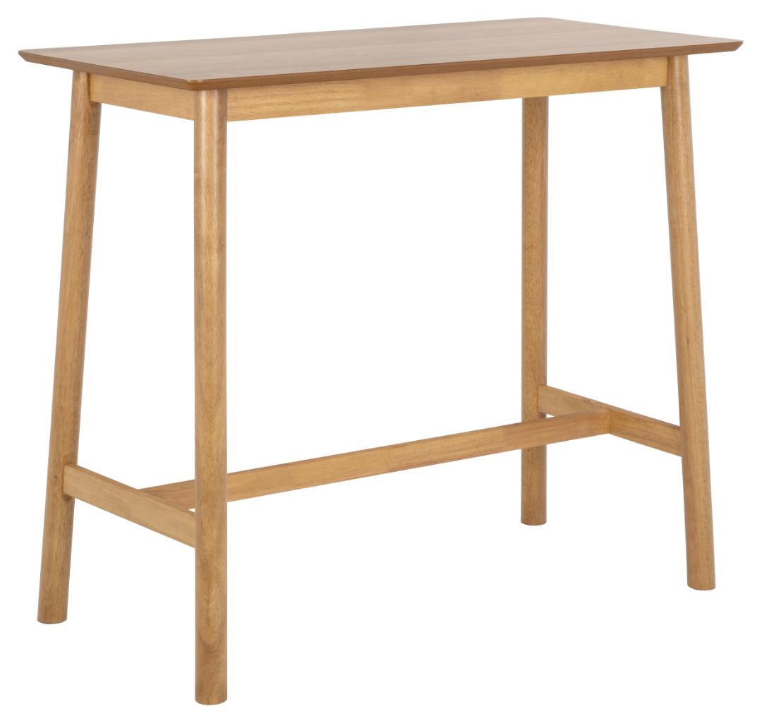 Act Nordic Barlow Barbord M Fodstøtte - Eg Acryl Lak Egefiner Og Eg Acryl Lak Gummitræ 120x60  5713941371829