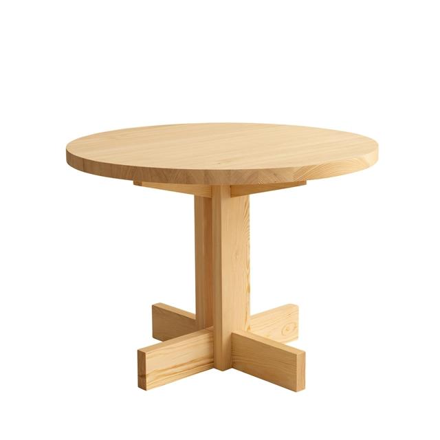Vaarnii 001 Spisebord Rundt Fyrretræ