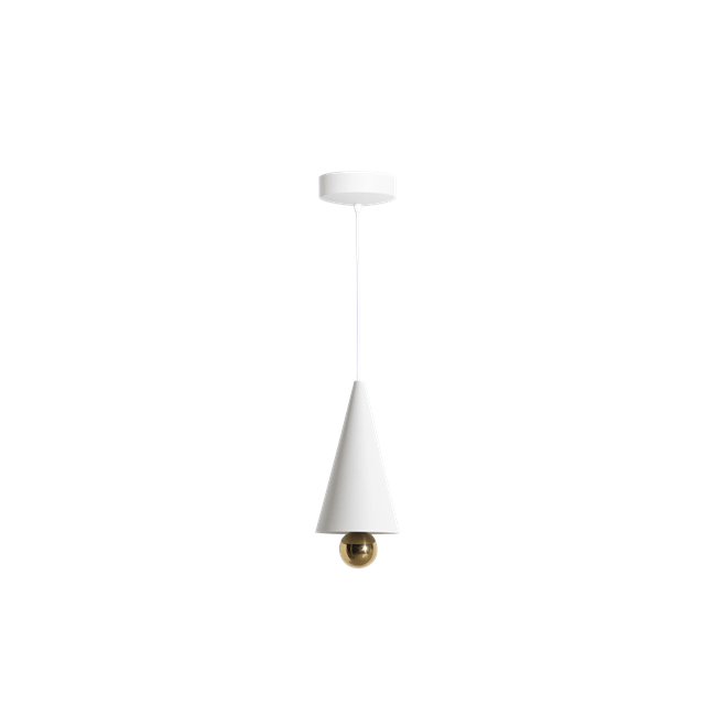 Petite Friture Cherry Led Pendel Lille Hvid  3701128109824