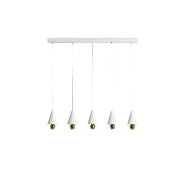 Petite Friture Cherry Led Pendel System Lineær 5 Stk Ekstra Lille Hvid  3701128111124