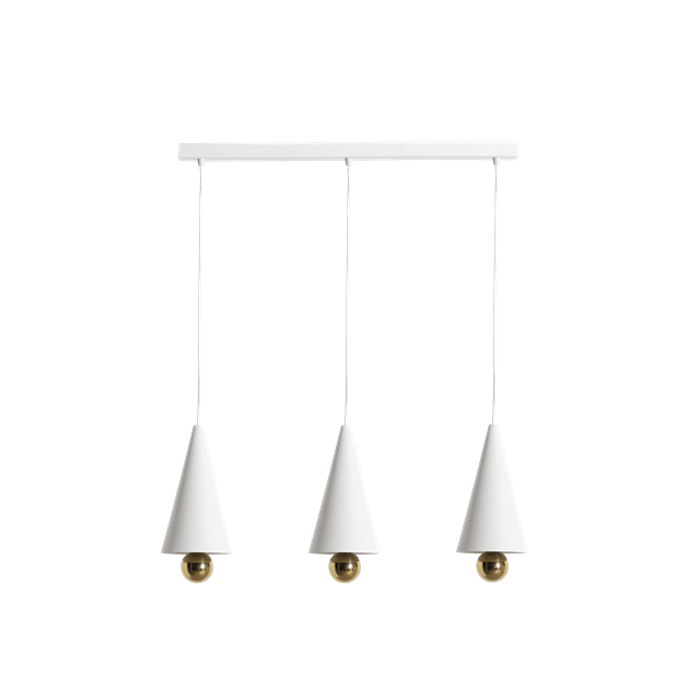 Petite Friture Cherry Led Pendel System Lineær 3 Stk Lille Hvid  3701128111162