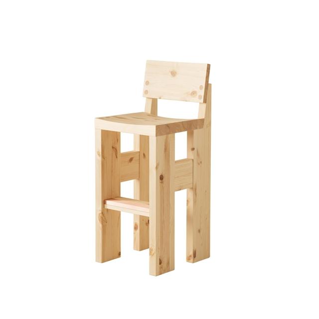 Vaarnii 001 Barstol H75 Fyrretræ
