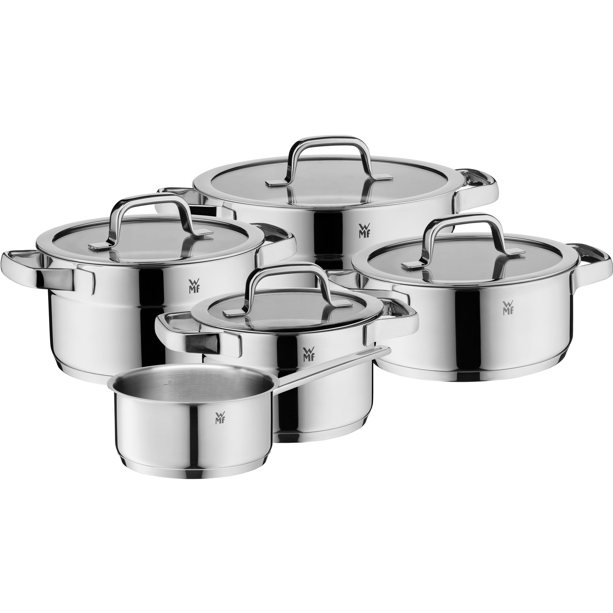 Compact Cuisine Grydesæt 5 Dele Inkl 4 Glaslåg  4000530720177