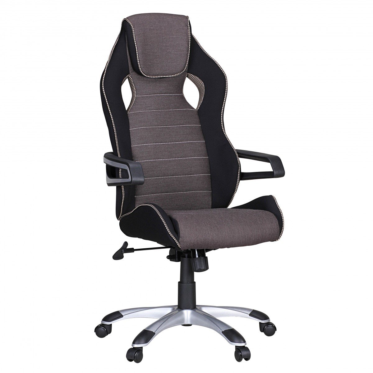 Amstyle Valentino Gamer Stol Sølvsortgrå  4250950227019