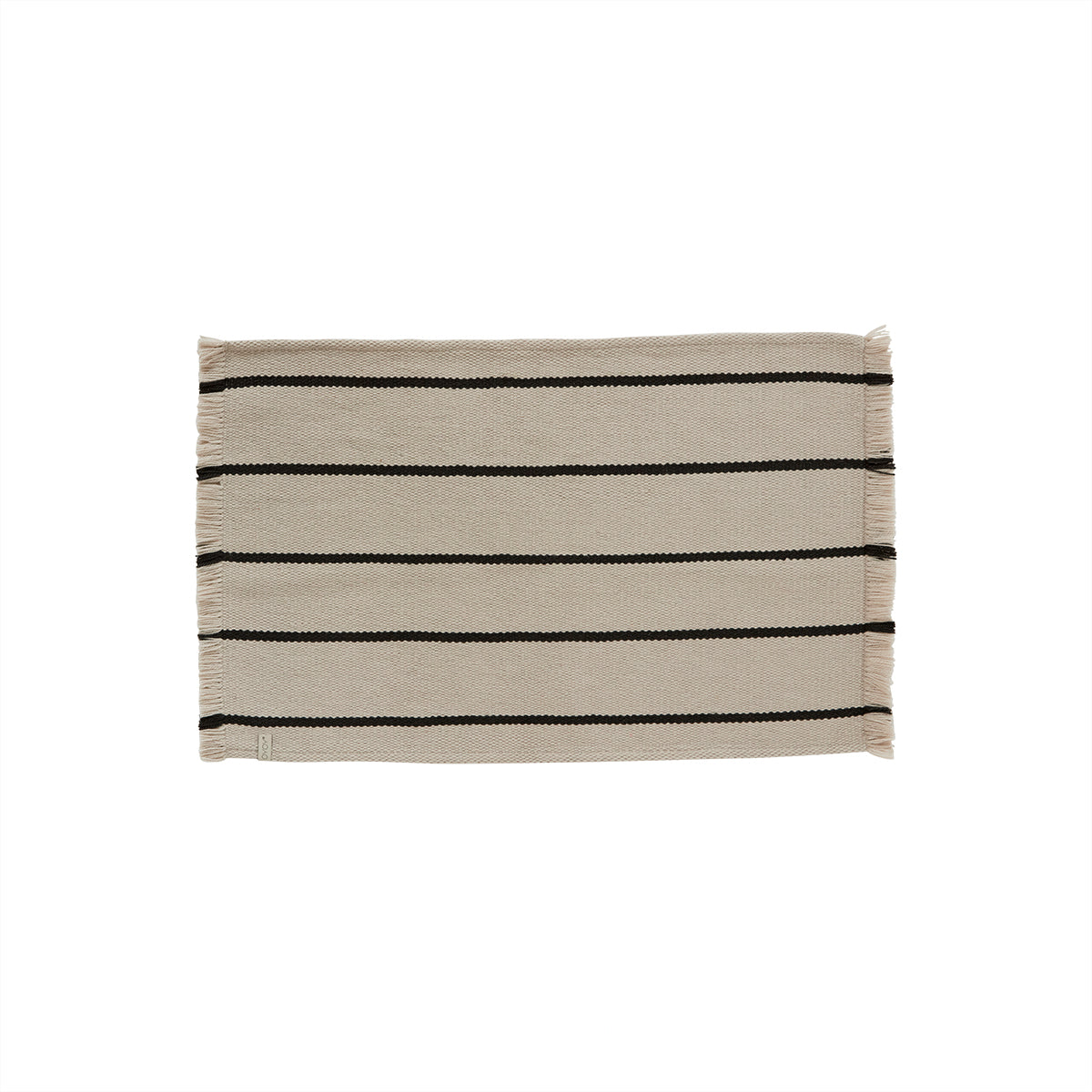 Oyoy Living Lina Genanvendt Bademåtte - Råhvid Recycled Plastik L100 X W60 Cm  5712195051419