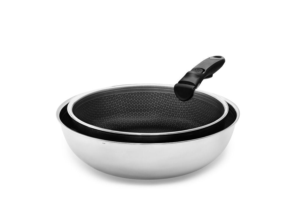 2-pc Woksaute Set With Detachable Handle