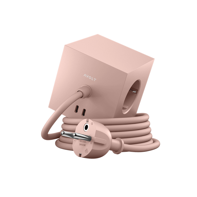 Avolt Square 1 Usb C  Magnet 180 Cm Old Pink  7350103841189