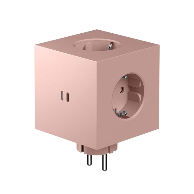 Avolt Square 2 Stikdåse Old Pink  7350103840823