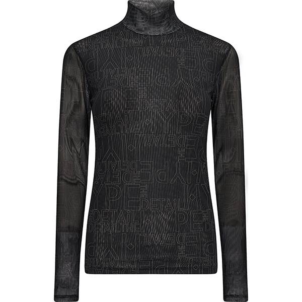 Hype The Detail Bluse Med Print - Black